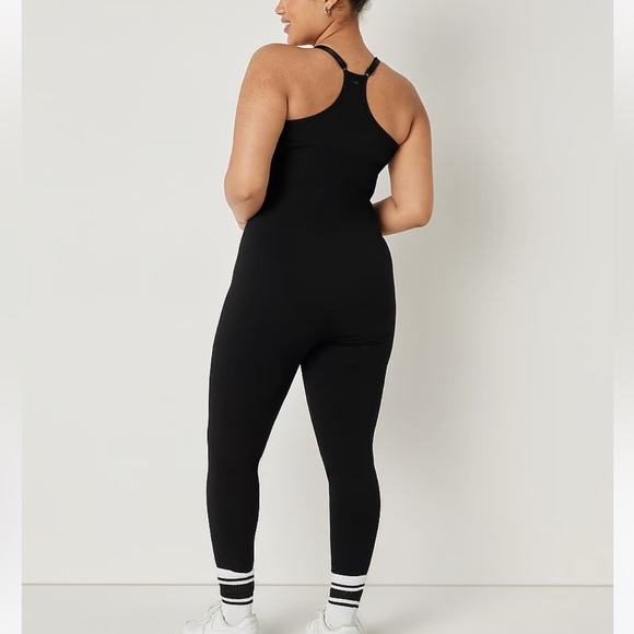 NWT Victoria’s Secret Pink active seamless full length onesie in black - Picture 2 of 6